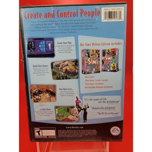 The Sims Deluxe Edition PC Game 2-Disc Set Complete With Manual - Picture 2 of 8